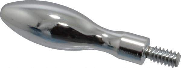 Gibraltar - 10-24 Threaded Stem, Fixed Handwheel & Machine Handle - Carbon Steel Bulb Shape Handle, 3/8" Long Carbon Steel Stem, 1-11/16" Handle Length, 2-1/16" OAL - Industrial Tool & Supply