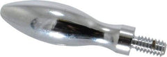 Gibraltar - 1/4-20 Threaded Stem, Fixed Handwheel & Machine Handle - Carbon Steel Bulb Shape Handle, 1/2" Long Carbon Steel Stem, 2" Handle Length, 2-1/2" OAL - Industrial Tool & Supply