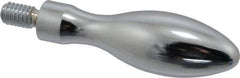 Gibraltar - 5/16-18 Threaded Stem, Fixed Handwheel & Machine Handle - Carbon Steel Bulb Shape Handle, 9/16" Long Carbon Steel Stem, 2-5/8" Handle Length, 3-3/16" OAL - Industrial Tool & Supply