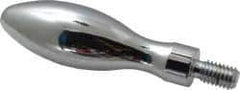 Gibraltar - 3/8-16 Threaded Stem, Fixed Handwheel & Machine Handle - Carbon Steel Bulb Shape Handle, 11/16" Long Carbon Steel Stem, 3-3/16" Handle Length, 3-7/8" OAL - Industrial Tool & Supply