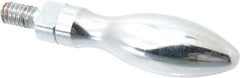 Gibraltar - 1/4-20 Threaded Stem, Revolving Handwheel & Machine Handle - Carbon Steel Bulb Shape Handle, 1/2" Long Carbon Steel Stem, 2-1/4" Handle Length, 2-3/4" OAL - Industrial Tool & Supply