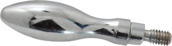 Gibraltar - 5/16-18 Threaded Stem, Revolving Handwheel & Machine Handle - Carbon Steel Bulb Shape Handle, 9/16" Long Carbon Steel Stem, 2-13/16" Handle Length, 3-3/8" OAL - Industrial Tool & Supply