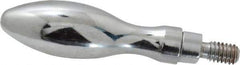 Gibraltar - 5/16-18 Threaded Stem, Revolving Handwheel & Machine Handle - Carbon Steel Bulb Shape Handle, 9/16" Long Carbon Steel Stem, 2-13/16" Handle Length, 3-3/8" OAL - Industrial Tool & Supply