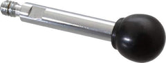 Gibraltar - 1/4-20 Stem, 3/4" Knob Diam, 0.31" Shaft Diam, Gear Lever Arm with Ball Knob - 3/8" Thread Length, 2.3" Handle Length, Steel Shaft, Phenolic Knob - Industrial Tool & Supply