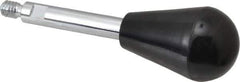 Gibraltar - 1/4-20 Stem, 1" Knob Diam, 0.31" Shaft Diam, Gear Lever Arm with Oval Knob - 3/8" Thread Length, 3.2" Handle Length, Steel Shaft, Phenolic Knob - Industrial Tool & Supply