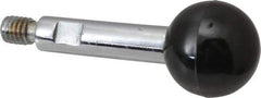 Gibraltar - 5/16-18 Stem, 1" Knob Diam, 0.39" Shaft Diam, Gear Lever Arm with Ball Knob - 7/16" Thread Length, 2.4" Handle Length, Steel Shaft, Phenolic Knob - Industrial Tool & Supply