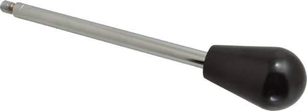 Gibraltar - 3/8-16 Stem, 1-5/8" Knob Diam, 0.47" Shaft Diam, Gear Lever Arm with Oval Knob - 1/2" Thread Length, 8-1/2" Handle Length, Steel Shaft, Phenolic Knob - Industrial Tool & Supply