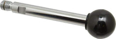 Gibraltar - 1/2-13 Stem, 1-3/8" Knob Diam, 9/16" Shaft Diam, Gear Lever Arm with Ball Knob - 5/8" Thread Length, 5" Handle Length, Steel Shaft, Phenolic Knob - Industrial Tool & Supply