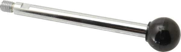 Gibraltar - 1/2-13 Stem, 1-3/8" Knob Diam, 0.55" Shaft Diam, Gear Lever Arm with Ball Knob - 5/8" Thread Length, 7" Handle Length, Steel Shaft, Phenolic Knob - Industrial Tool & Supply