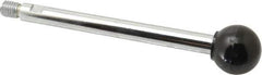 Gibraltar - 1/2-13 Stem, 1-3/8" Knob Diam, 0.55" Shaft Diam, Gear Lever Arm with Ball Knob - 5/8" Thread Length, 7" Handle Length, Steel Shaft, Phenolic Knob - Industrial Tool & Supply