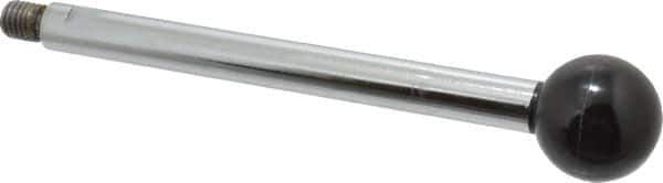 Gibraltar - 1/2-13 Stem, 1-1/2" Knob Diam, 5/8" Shaft Diam, Gear Lever Arm with Ball Knob - 5/8" Thread Length, 7.9" Handle Length, Steel Shaft, Phenolic Knob - Industrial Tool & Supply