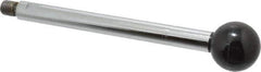 Gibraltar - 1/2-13 Stem, 1-1/2" Knob Diam, 5/8" Shaft Diam, Gear Lever Arm with Ball Knob - 5/8" Thread Length, 7.9" Handle Length, Steel Shaft, Phenolic Knob - Industrial Tool & Supply