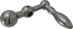 Gibraltar - 9/16" Hub Diam x 9/16" Hub Height Revolving Crank Handle - 5/16" Reamed Bore, 1" Knob Diam, 2-3/4" High, 2-1/2" Center to Center, Steel - Industrial Tool & Supply