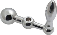 Gibraltar - 9/16" Hub Diam x 9/16" Hub Height Solid Crank Handle - 5/16" Reamed Bore, 1" Knob Diam, 2-9/16" High, 2-1/2" Center to Center, Steel - Industrial Tool & Supply