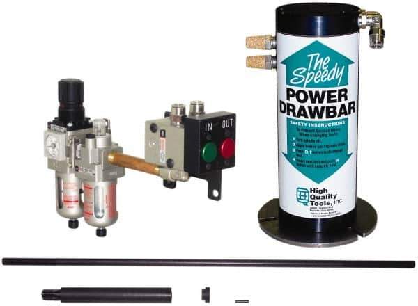 High Quality Tools - 23" OAL, 7" Hex Length, 4" Bar Length, 7/16-20 Milling Machine Drawbar - Compatible with Universal R8 Mills - Industrial Tool & Supply