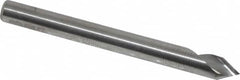 Hertel - 3/16" Head Diam, 3/16" Shank Diam, 1 Flute 60° Solid Carbide Countersink - Industrial Tool & Supply