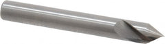 Hertel - 1/4" Head Diam, 1/4" Shank Diam, 1 Flute 60° Solid Carbide Countersink - Industrial Tool & Supply