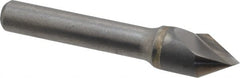 Hertel - 1/2" Head Diam, 3/8" Shank Diam, 1 Flute 60° Solid Carbide Countersink - Industrial Tool & Supply