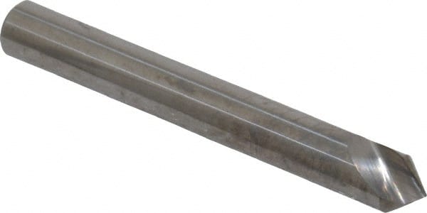 Hertel - 3/16" Head Diam, 3/16" Shank Diam, 1 Flute 82° Solid Carbide Countersink - Industrial Tool & Supply