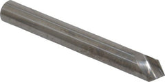 Hertel - 3/16" Head Diam, 3/16" Shank Diam, 1 Flute 82° Solid Carbide Countersink - Industrial Tool & Supply