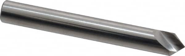 Hertel - 1/4" Head Diam, 1/4" Shank Diam, 1 Flute 82° Solid Carbide Countersink - Industrial Tool & Supply