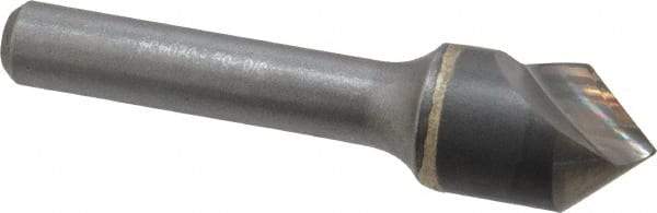 Hertel - 5/8" Head Diam, 3/8" Shank Diam, 1 Flute 82° Solid Carbide Countersink - Bright Finish, 2-5/8" OAL, Single End, Straight Shank, Right Hand Cut - Industrial Tool & Supply