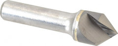 Hertel - 3/4" Head Diam, 1/2" Shank Diam, 1 Flute 82° Solid Carbide Countersink - Industrial Tool & Supply