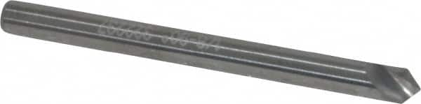 Hertel - 1/8" Head Diam, 1/8" Shank Diam, 1 Flute 90° Solid Carbide Countersink - Industrial Tool & Supply