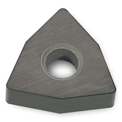 Turning Insert:  WNGA432 AB30,  Ceramic Al2O3 & TiCN Finish,  Neutral,  0.3430″ Long,  1/2″ Inscribed Circle,  0.0310″ Corner Radius,  80.0 &deg N/A Trigon,  Series  WNGA