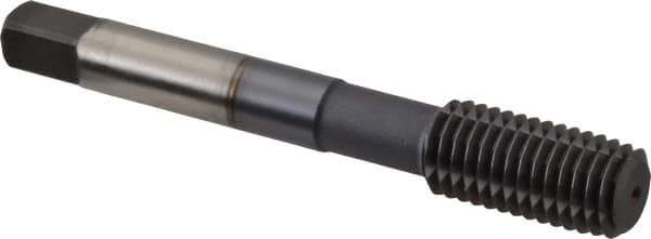 Hertel - M12x1.75 Metric Coarse D11 Thread Limit Plug Thread Forming Tap - High Speed Steel, TiCN Finish, 3-3/8" OAL - Exact Industrial Supply