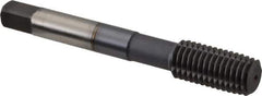 Hertel - M12x1.75 Metric Coarse D11 Thread Limit Plug Thread Forming Tap - High Speed Steel, TiCN Finish, 3-3/8" OAL - Exact Industrial Supply