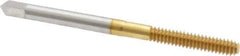 Hertel - #6-32 UNC H3 Thread Limit Bottoming Thread Forming Tap - High Speed Steel, TiN Finish, 2" OAL - Exact Industrial Supply