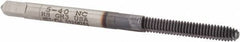 Hertel - #5-40 UNC H3 Thread Limit Bottoming Thread Forming Tap - High Speed Steel, TiCN Finish, 1-15/16" OAL - Exact Industrial Supply
