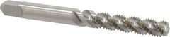 Hertel - 1/4-28 UNF 3 Flute 3B Bottoming Spiral Flute Tap - High Speed Steel, 2-1/2" OAL, Right Hand Flute, Right Hand Thread, H3 - Exact Industrial Supply