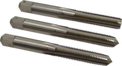 Hertel - 5/16-24 UNF, 4 Flute, Bottoming, Plug & Taper, Bright Finish, High Speed Steel Tap Set - 2-23/32" OAL, 2B/3B Class of Fit - Industrial Tool & Supply