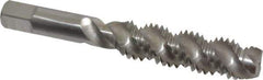 Hertel - 1/2-13 UNC 3 Flute 3B Plug Spiral Flute Tap - High Speed Steel, 3-3/8" OAL, Right Hand Flute, Right Hand Thread, H3 - Exact Industrial Supply