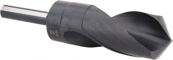 Hertel - 1-7/16" Drill, 118° Point, High Speed Steel Silver Deming & Reduced Shank Drill Bit - Industrial Tool & Supply