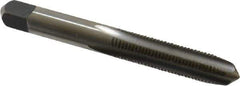 Hertel - M8x1.00 Metric Fine 4 Flute Bright Finish High Speed Steel Straight Flute Standard Hand Tap - Plug, Right Hand Thread, 2-23/32" OAL, D5 Limit - Exact Industrial Supply