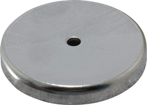 Mag-Mate - 2.03" Diam, 5/16" Cup Height, 5/16" Overall Height, 74 Lb Average Pull Force, 74 Lb Max Pull Force, Neodymium Rare Earth Cup Magnet - Through Hole Style, 3/16" Cup ID, 7/16" Magnet ID, Galvanized - Industrial Tool & Supply