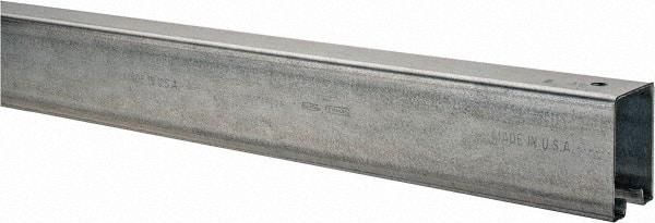 National Mfg. - 6 Ft Long, 450 Lb Capacity, Straight Boxrail - Galvanized, Series 5116 - Industrial Tool & Supply