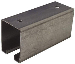 National Mfg. - 8 Ft Long, 450 Lb Capacity, Straight Boxrail - Galvanized, Series 5116 - Industrial Tool & Supply