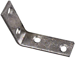 National Mfg. - 2-1/2" Long x 5/8" Wide, Steel, Corner Brace - Hot-Dipped Galvanized - Industrial Tool & Supply