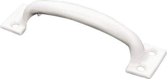 National Mfg. - 5.75" Long x 1-1/2" Wide x 1.34" High, Utility Pull - White Finish, Steel, 4.63" Center to Center - Industrial Tool & Supply