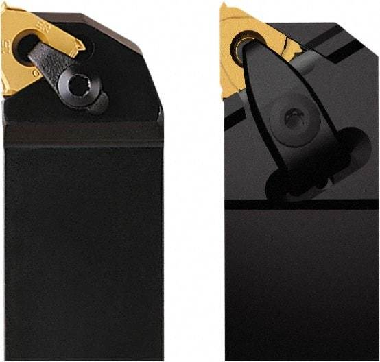 Seco - External Thread, Left Hand Cut, 16mm Shank Width x 16mm Shank Height Indexable Threading Toolholder - 100mm OAL, 16EL Insert Compatibility, CE Toolholder, Series Snap Tap - Industrial Tool & Supply