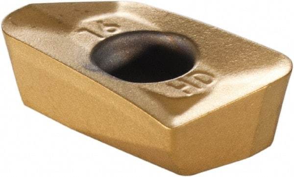 Kennametal - EP1016 Grade KC725M Carbide Milling Insert - TiN/TiCN/TiN Finish, 0.1476" Thick, 1.6mm Corner Radius - Industrial Tool & Supply