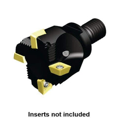 Kennametal - 2" Cut Diam, 0.433" Max Depth of Cut, Indexable Plunge End Mill - M16 Modular Connection, SD.T 43.. Insert Style, KTSZR Toolholder Style, Through Coolant - Industrial Tool & Supply
