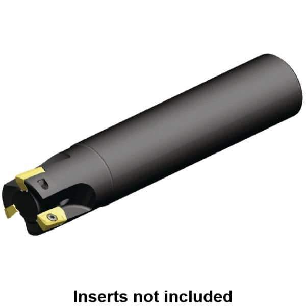 Kennametal - 32mm Cut Diam, 10mm Max Depth of Cut, 32mm Shank Diam, 130mm OAL, Indexable Square Shoulder End Mill - EC10.., EP10.. Inserts, Cylindrical Shank, 0° Lead Angle, Through Coolant - Industrial Tool & Supply