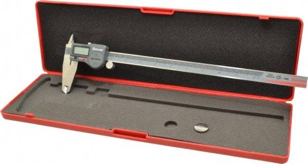 Starrett - 0 to 300mm Range, 0.01mm Resolution, IP67 Electronic Caliper - Stainless Steel with 2-1/2" Stainless Steel Jaws, 0.0015" Accuracy, Serial Output - Industrial Tool & Supply