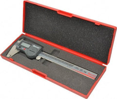 Starrett - 0 to 150mm Range, 0.01mm Resolution, IP67 Electronic Caliper - Stainless Steel with 1-1/2" Stainless Steel Jaws, 0.001" Accuracy, Serial Output - Industrial Tool & Supply
