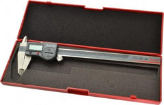 Starrett - 0 to 200mm Range, 0.01mm Resolution, IP67 Electronic Caliper - Stainless Steel with 1-7/8" Stainless Steel Jaws, 0.0015" Accuracy, Serial Output - Industrial Tool & Supply